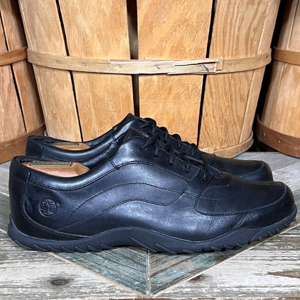 Timberland Earthkeepers Martlar Lace Black Leather Comfort Oxfords Mens Size 8.5